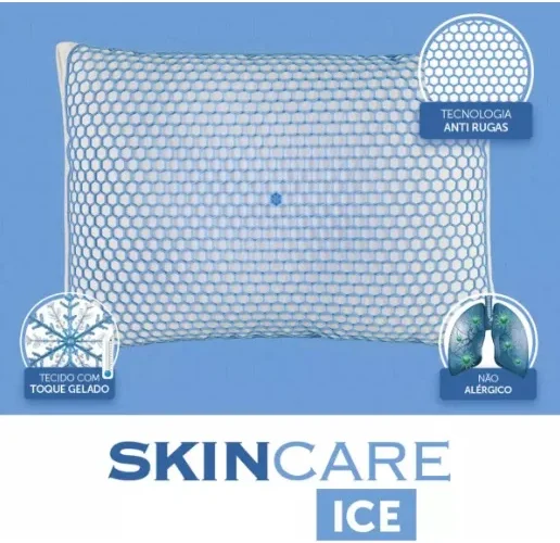 Travesseiro Skin Care Anti Rugas Antialérgico Toque Gelado - Lynel