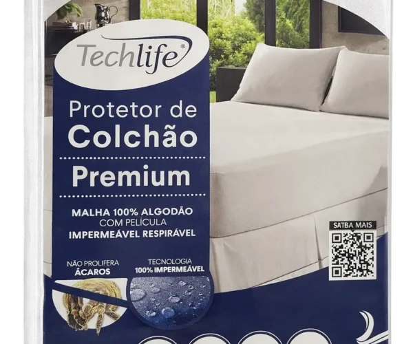Protetor Capa De Colchão King Impermeável Antiácaros Lynel